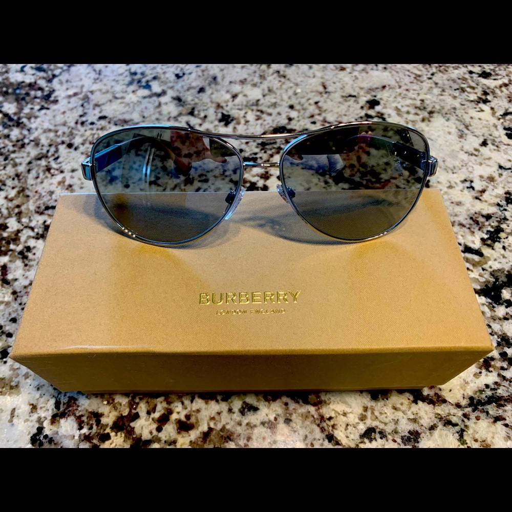 Burberry Luxottica Aviator Sunglasses